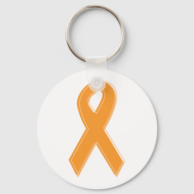 Orange Awareness Ribbon Keychain (Front)