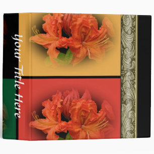 Orange Azaleas Binder