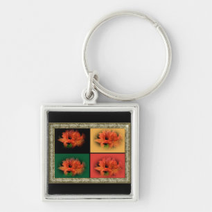 Orange Azaleas Keychain