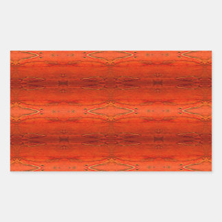 Orange Aztec Pattern Sticker