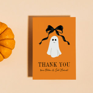 Orange Baby Boo Ghost Halloween Thank You