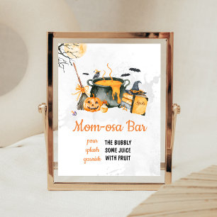 Orange Baby is Brewing Witch Mom Osa Bar Sign