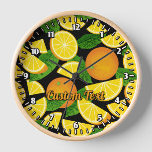 Orange Background Clock