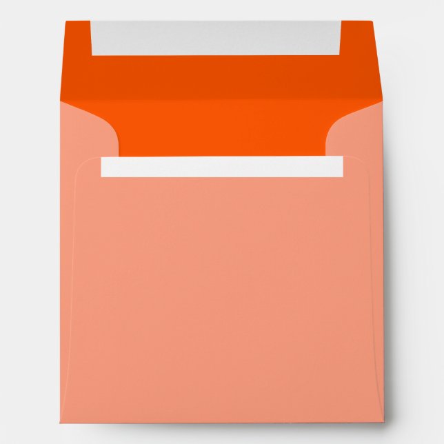 Orange Background Colour Customize This! Envelope (Back (Bottom))