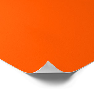 Orange Background Colour Customize This! Poster
