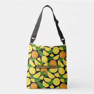 Orange Background Crossbody Bag
