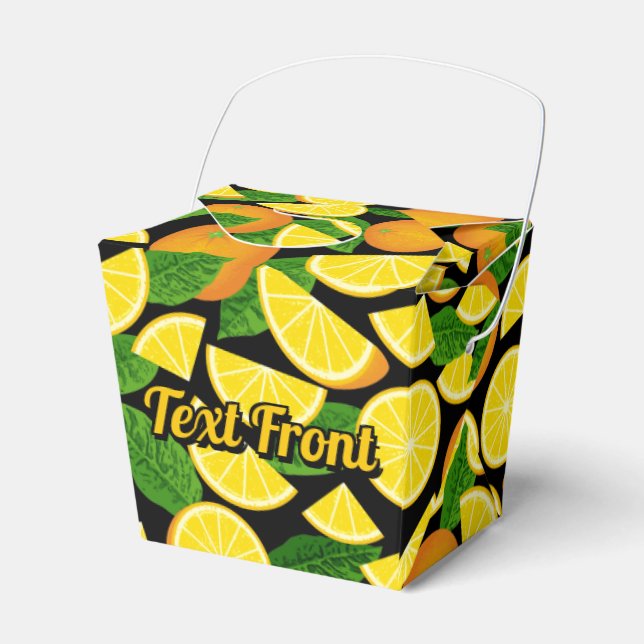 Orange Background Favor Box (Front Side)