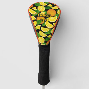 Orange Background Golf Head Cover
