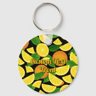 Orange Background Keychain