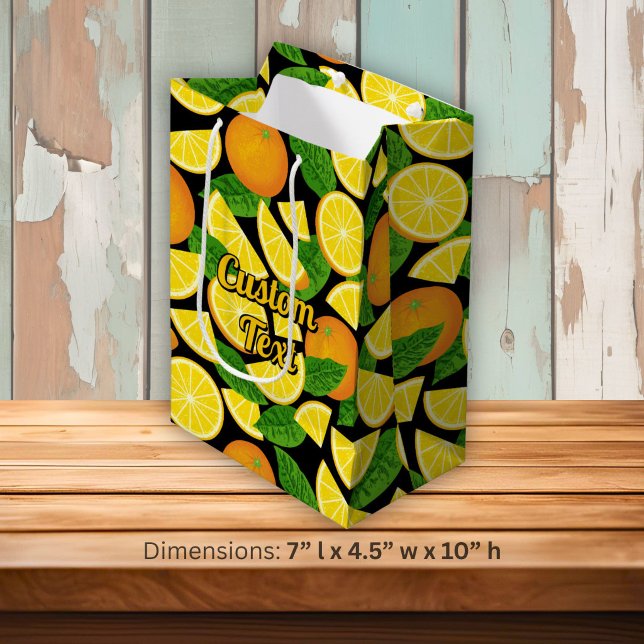 Orange Background Medium Gift Bag (Creator Uploaded)