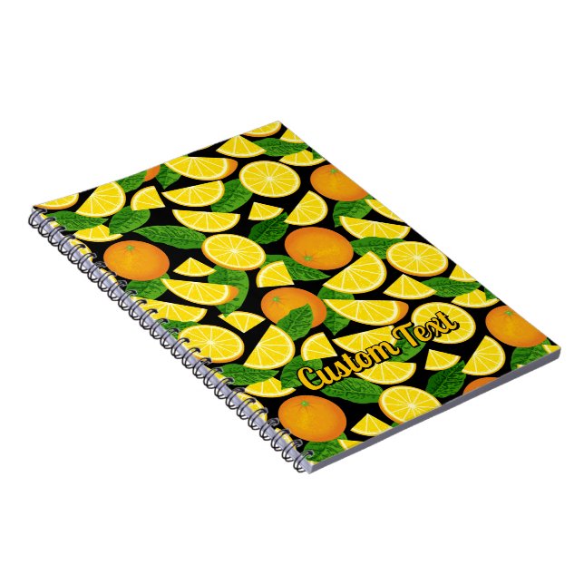 Orange Background Notebook (Right Side)