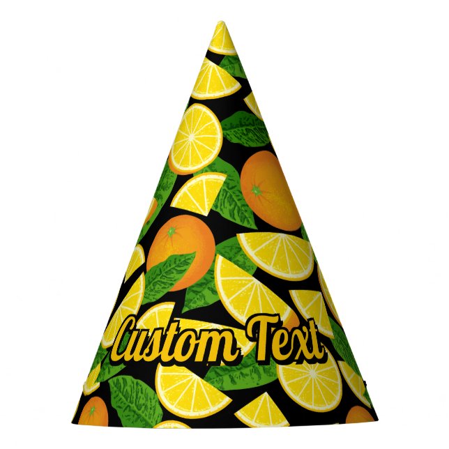 Orange Background Party Hat (Front)