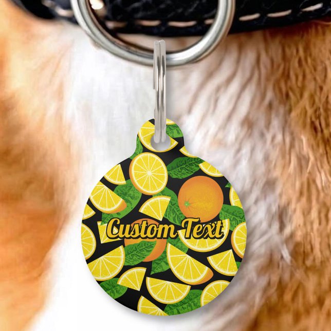 Orange Background Pet Tag (Creator Uploaded)