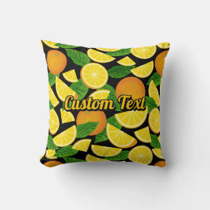 Orange Background Throw Pillow