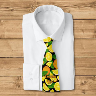 Orange Background Tie