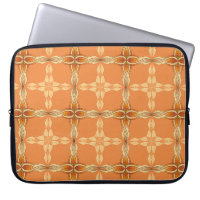 Orange background with repeated tribe abstractabst