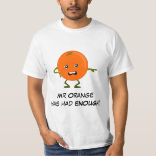 Orange: Bad Fruit Gang with Customizable Slogan T-Shirt