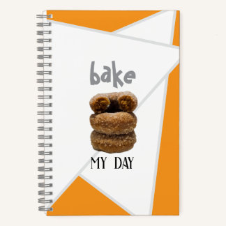 Orange Bake My Day Spiral Carnet