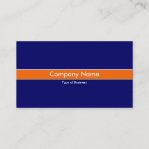 Orange Band - Dark Blue Business Card