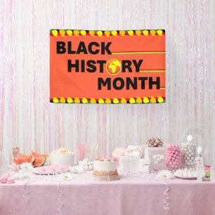 Orange Banner - Black History Month