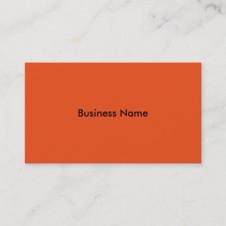 Orange basic business cards