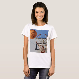 Orange Basketball About To Score Points, T-Shirt