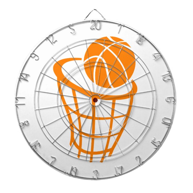 Orange Basketball Dartboard (Front)