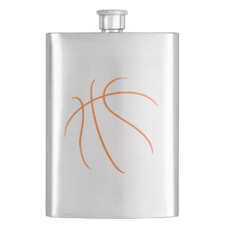 Orange Basketball Hip Flask