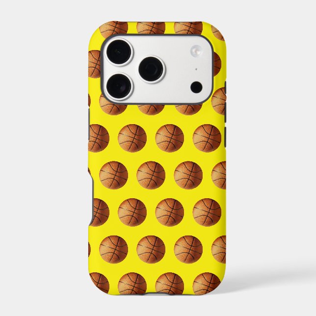 Orange Basketball Pattern,   (Back)