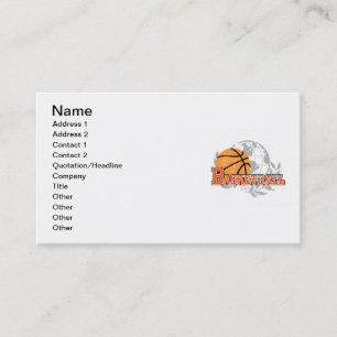 Orange Basketball T-shirts and Gifts Business Card