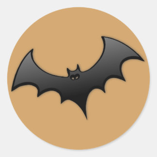 Orange Bat Sticker