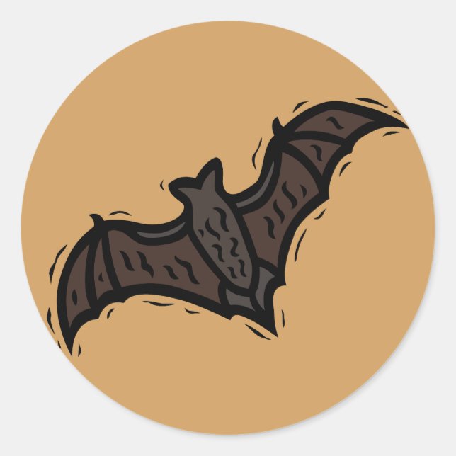 Orange Bat Sticker (Front)