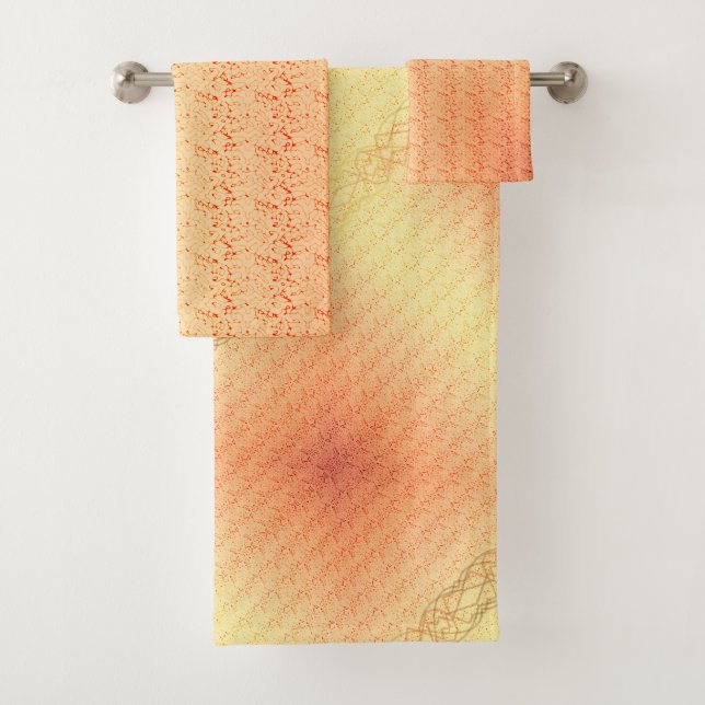 Orange Bath Towel Set (Insitu)
