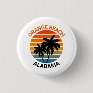 ORANGE BEACH ALABAMA 1 INCH ROUND BUTTON