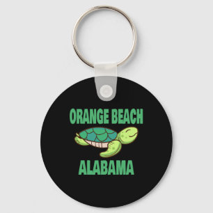 Orange Beach Alabama Sea Turtle Themed For Men Wom Keychain