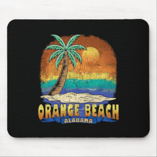 Orange Beach Alabama Vintage Distressed Souvenir Mouse Pad