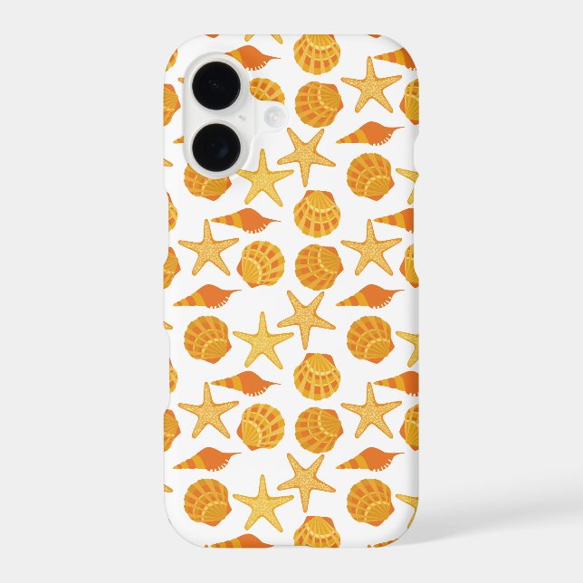 Orange Beach Shell Pattern (Back)