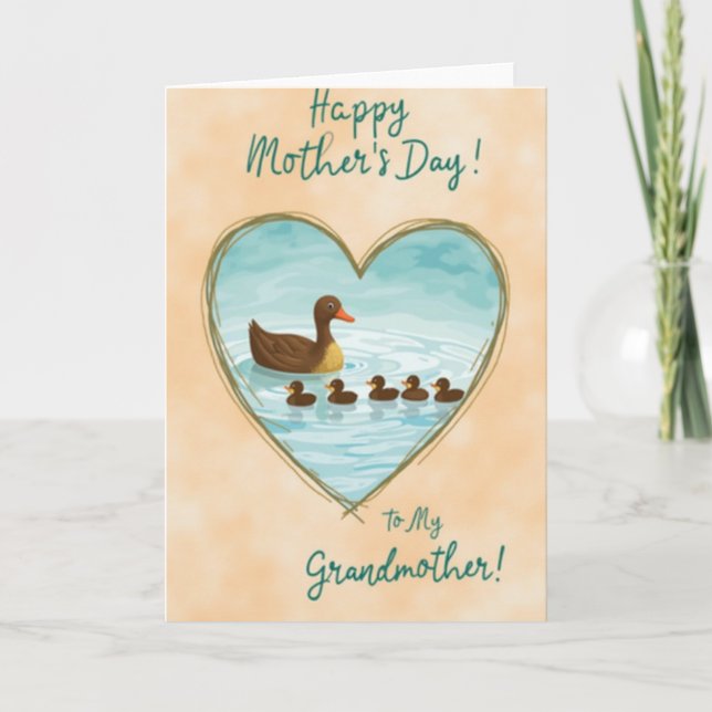 Orange Beak Mothers Day Card (Front)