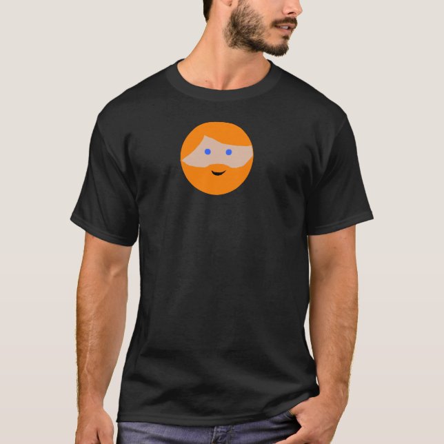Orange Beard Face T-Shirt (Front)