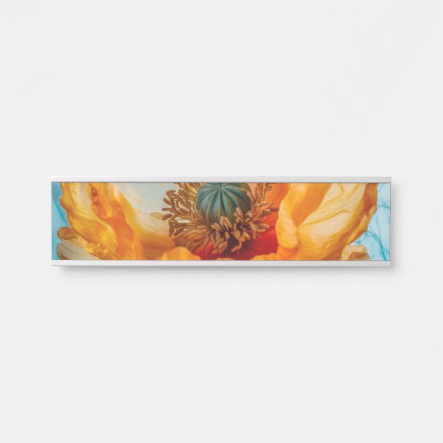 Orange Beauty  Door Sign (Front)