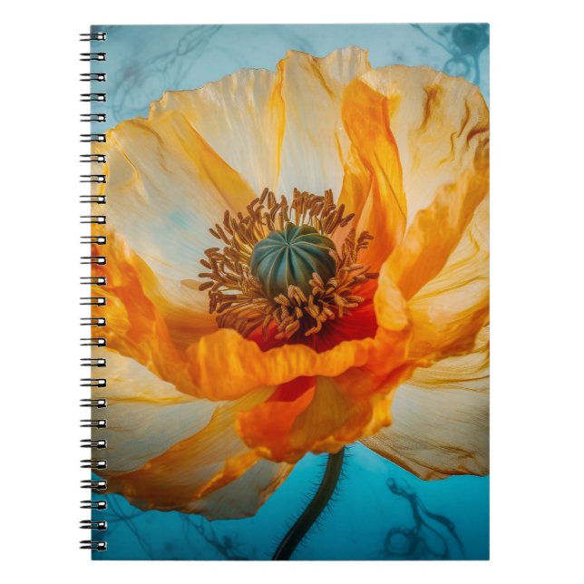 Orange Beauty  Notebook (Front)