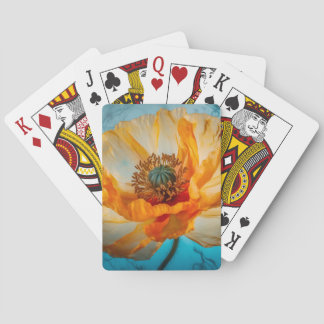 Orange Beauty  Playing Cards