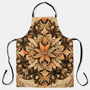 Orange Beige Brown Decoration aesthetic Background Apron