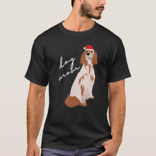 Orange Belton English Setter Dog Mom Christmas T-Shirt