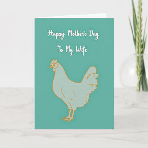 Orange Bird Mothers Day Card