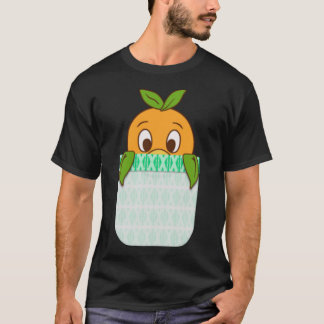 Orange Bird Pocket Print Classic T-Shirt
