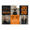 Orange & Black 3 Photo Graduation Invitation