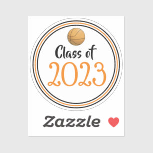 Orange & Black Basketball Class Year Graduation