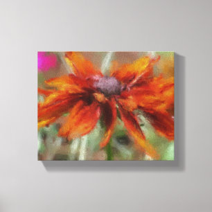 Orange Black Eyed Susan Canvas Print
