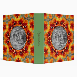 Orange Black Eyed Susan Daisy Add Your Photo     Binder